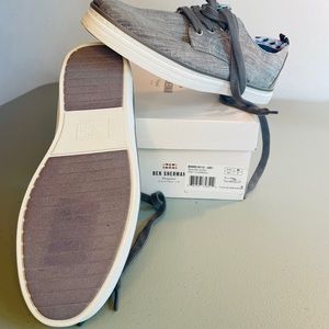 Ben Sherman Men’s size 7Brahma Derby Grey Chambray New with Tags shoes